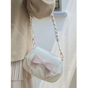 Leather Small Saddle Crossbody Bag