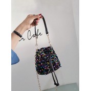 Girl Over Shoulder Bucket Bag