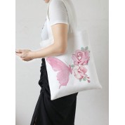 Small Leather Shopper Tote Bag