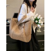 Large Straw Tote Beach Bag