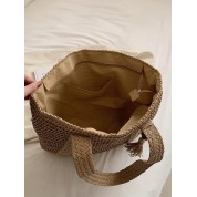 Large Straw Tote Beach Bag