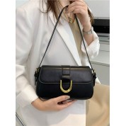 Black Crossbody Bag With Flap