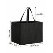 Large Black Tote Shopper Bag