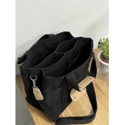 Canvas Multi Pocket Crossbody Bag