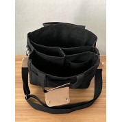 Canvas Multi Pocket Crossbody Bag