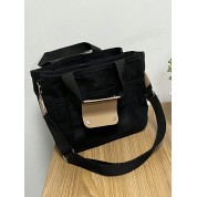 Canvas Multi Pocket Crossbody Bag