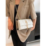 Small White Leather Cross Body Bag