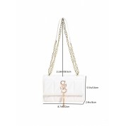 Small White Leather Cross Body Bag