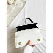 Small White Leather Cross Body Bag