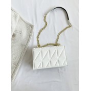 Small White Leather Cross Body Bag