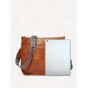 Leopard Print Faux Fur Shoulder Bag