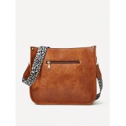 Leopard Print Faux Fur Shoulder Bag