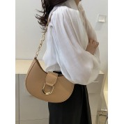 Small Leather Hobo Tote Bag