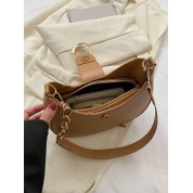 Small Leather Hobo Tote Bag