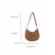 Small Leather Hobo Tote Bag