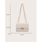 Chain Flap Cross Body Bag