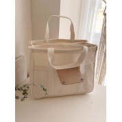 Small White Top Handle Bag