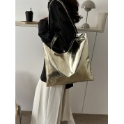 Long Handle Leather Tote Bag