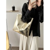 Long Handle Leather Tote Bag