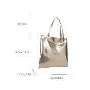 Long Handle Leather Tote Bag