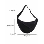 Large Black Bag With Shoulder Strap