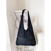 Black Tote Bag With Design