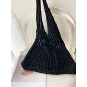 Black Tote Bag With Design