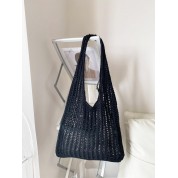 Black Tote Bag With Design