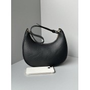 Black Vegan Leather Shoulder Bag