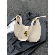 Leather Crossbody Hobo Bag With Zipper