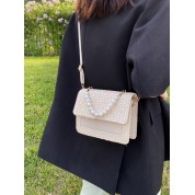 Black Faux Fur Crossbody Bag