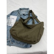 Vintage Canvas And Leather Tote Bag