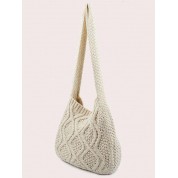 Mesh Snap Top Bags Crochet