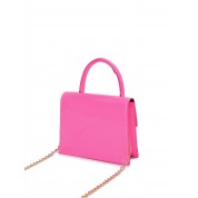 Mini Leather Crossbody Bag With Chain