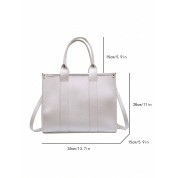 Large Top Zip Tote Bag