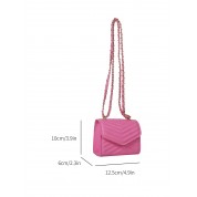 Pink Leather Mini Tote Bag