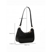 Black Leather Mini Tote Bag