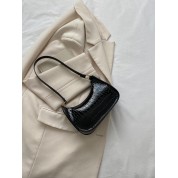 Black Leather Mini Tote Bag