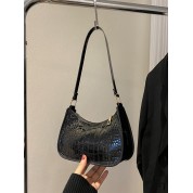 Black Leather Mini Tote Bag