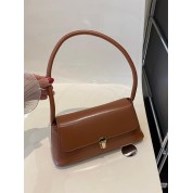 Soft Brown Leather Shoulder Bag