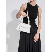 White Top Handle Crossbody Bag