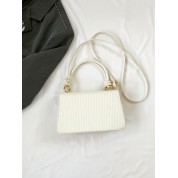 White Top Handle Crossbody Bag