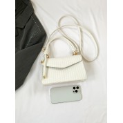 White Top Handle Crossbody Bag