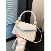 White Top Handle Crossbody Bag