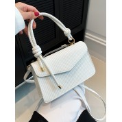 White Top Handle Crossbody Bag