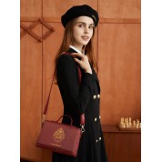 Brown Leather Top Handle Bag