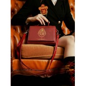 Brown Leather Top Handle Bag