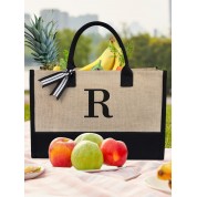 Large Canvas Bag Tote Personalized