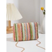 Woven Straw Cross Body Bag