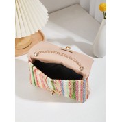 Woven Straw Cross Body Bag